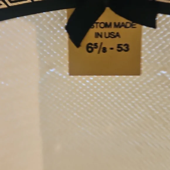 Women's Cream Straw Cowboy Hat with Black Hatband - Picture 9 of 10